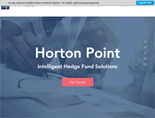 Tablet Screenshot of hortonpoint.com
